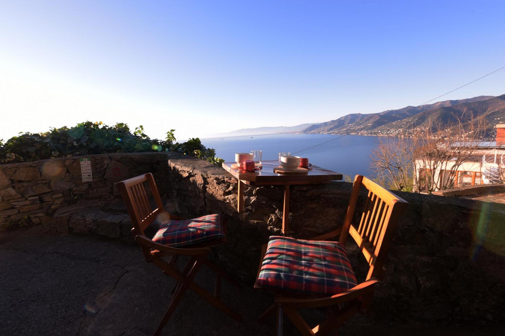 Hikers' Nest With Sea View Apartment San Rocco  Bagian luar foto