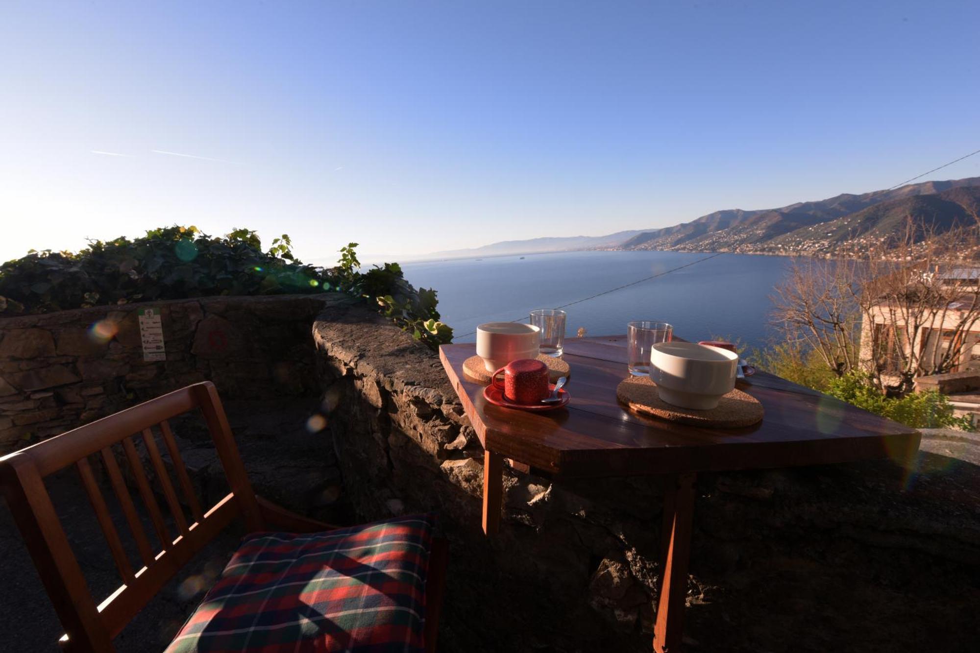 Hikers' Nest With Sea View Apartment San Rocco  Bagian luar foto
